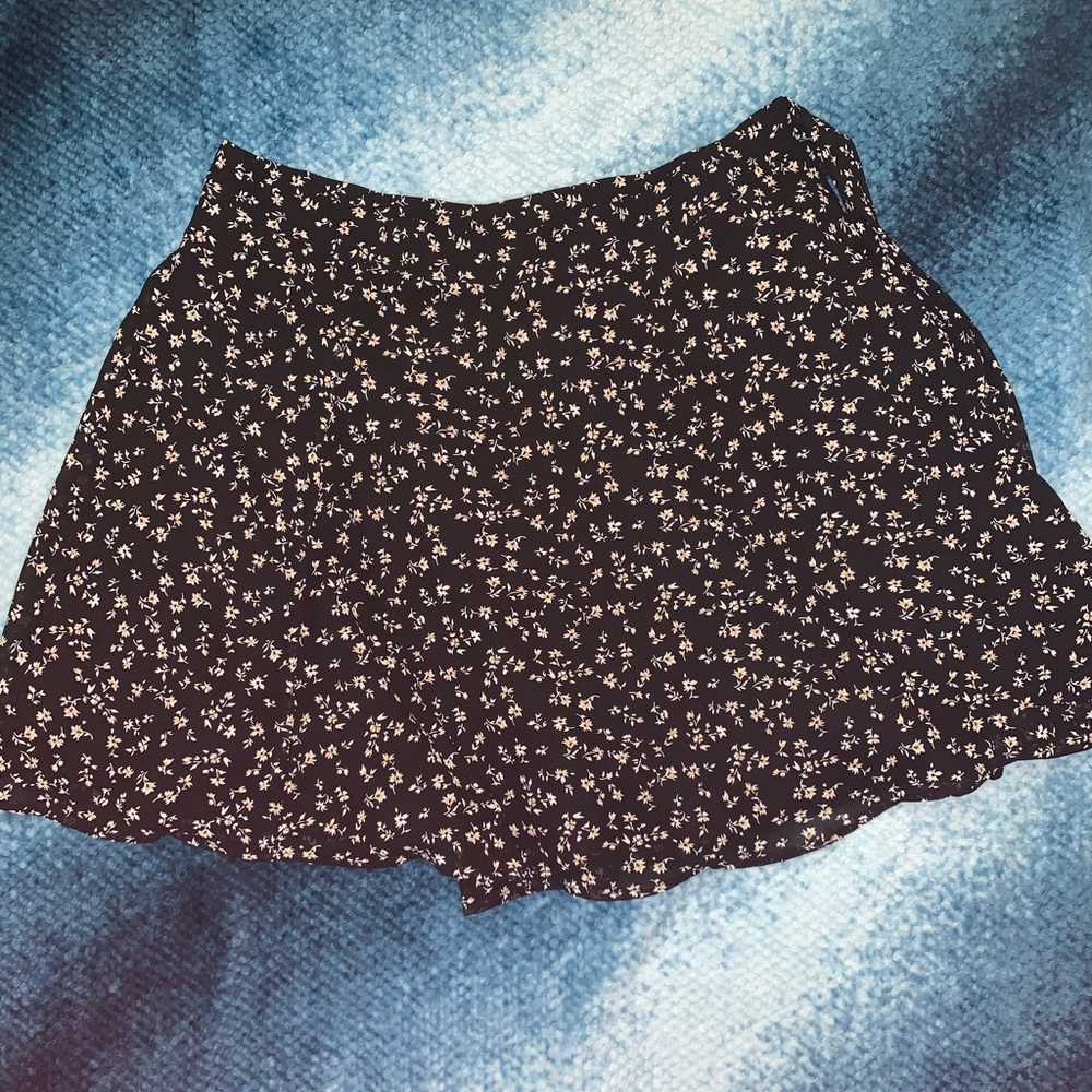 Floral wraparound skirt